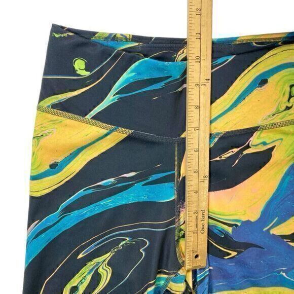 Nike Dri Fit Shorts Womens Small Black Blue Tight Fit Running Pull On Bike Short - Picture 10 of 12